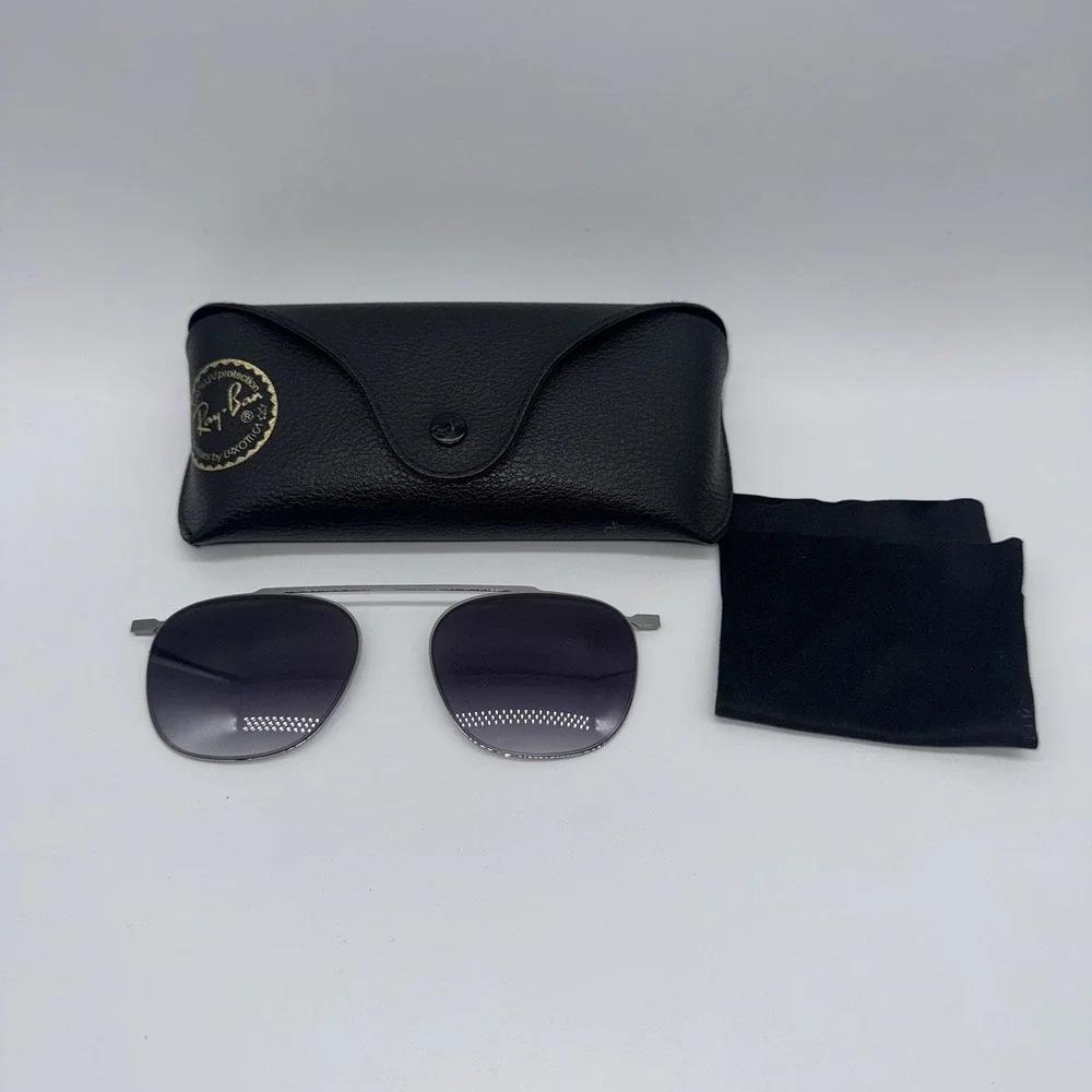 Genuine Ray-Ban Black Soft Leather Eyewear Case Replacement Holder Luxottica